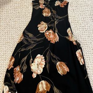 High Neck Floral Tank